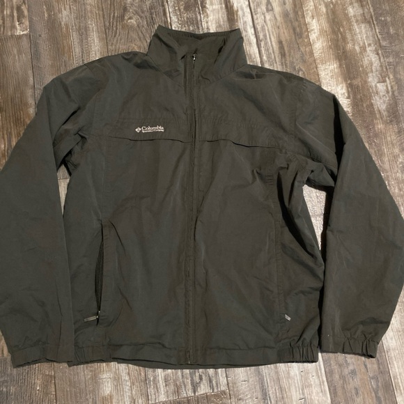 Columbia Men's Dark Gray Windbreaker - Picture 1 of 16